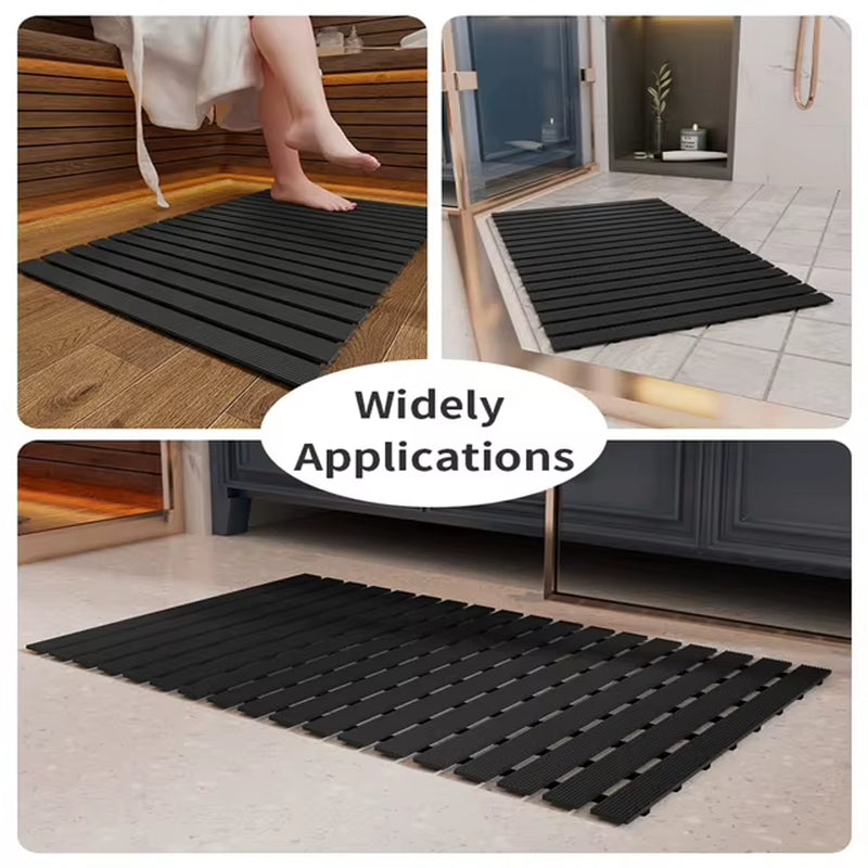 Modern Eco-Friendly PVC Spa Bath Mat Anti-Slip Hydrophobic Household Bath Mat Anti-Slip Design for Safe Footing