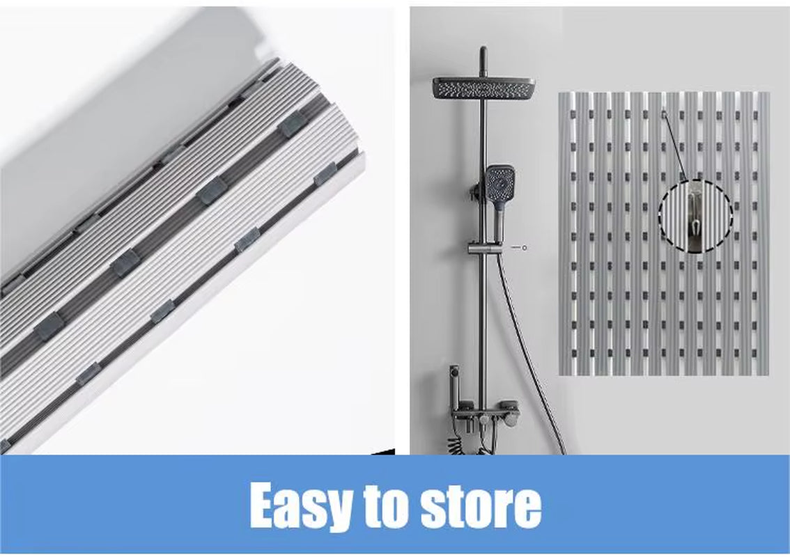 Modern Eco-Friendly PVC Spa Bath Mat Anti-Slip Hydrophobic Household Bath Mat Anti-Slip Design for Safe Footing