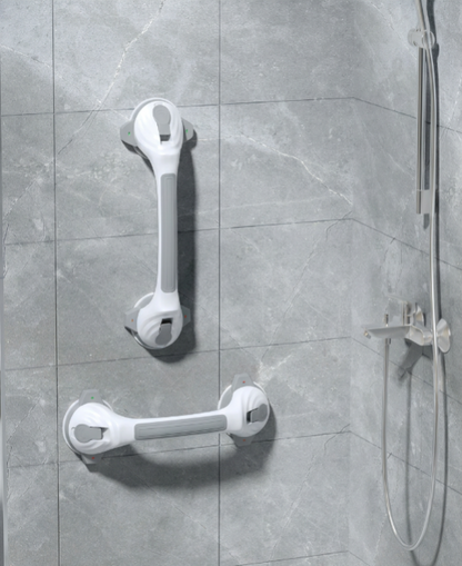 SafeGrip Non-Slip Shower Handles – No-Drill Suction Grab Bars for Bathroom Safety, 2 Pack
