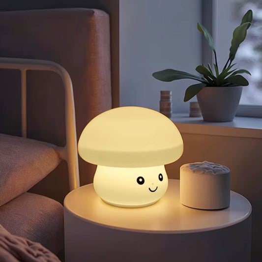 Silicone Minimalist LED Night Light Modern Rechargeable 1.5V AAA Battery Warm Color Tap Light for Room Decoration Max 0.5W DC5V