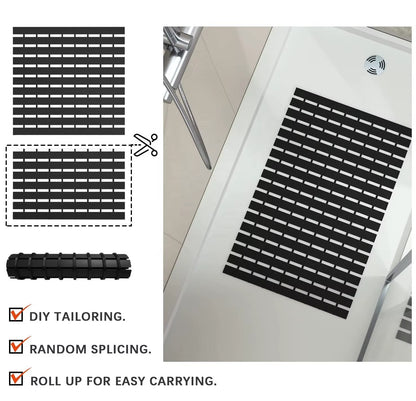 Modern Eco-Friendly PVC Spa Bath Mat Anti-Slip Hydrophobic Household Bath Mat Anti-Slip Design for Safe Footing