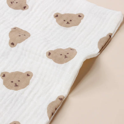 Multicolor 100% Natural Premium Cotton Muslin Washcloths Soft Newborn Face Towel Wash Cloth for Sensitive Skin